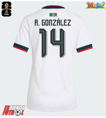 México Armando Gonzalez #14 Segunda Equipación Mujer Mundial 2026 Manga Corta